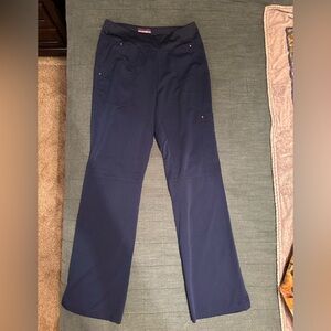 Purple Label by Healing Hands Yoga Navy Blue Scrub Pants